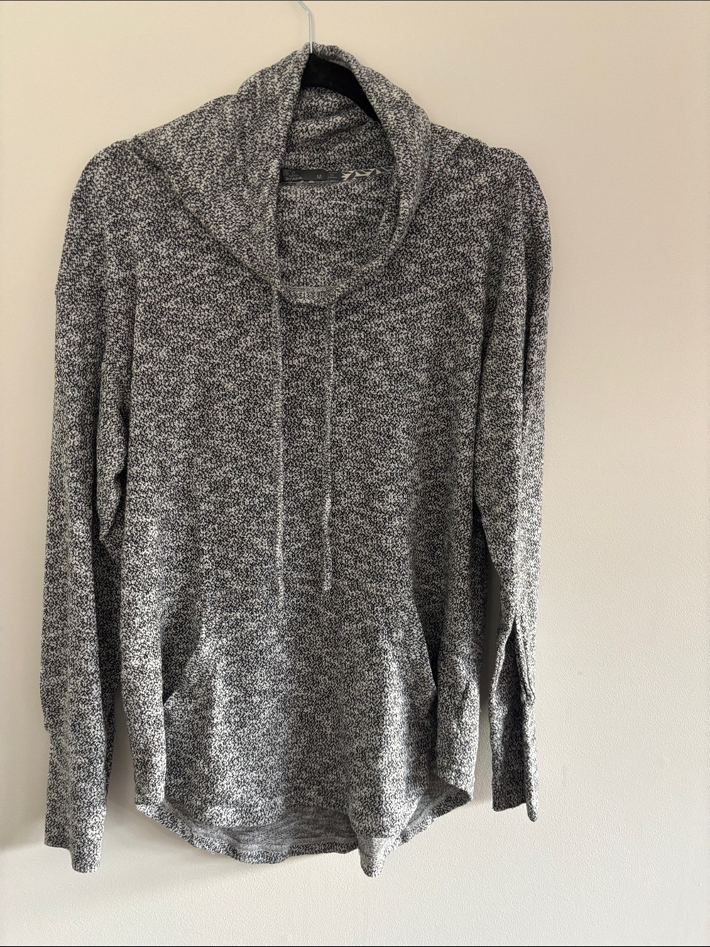 Prana Gray Marled Funnel Neck Tunic